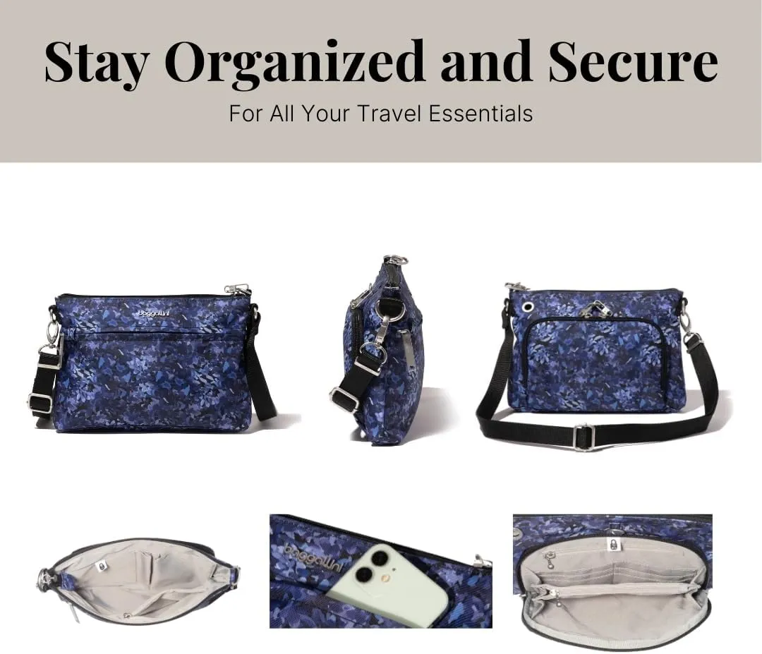 Baggallini Securtex Anti-Theft Memento Crossbody Bag