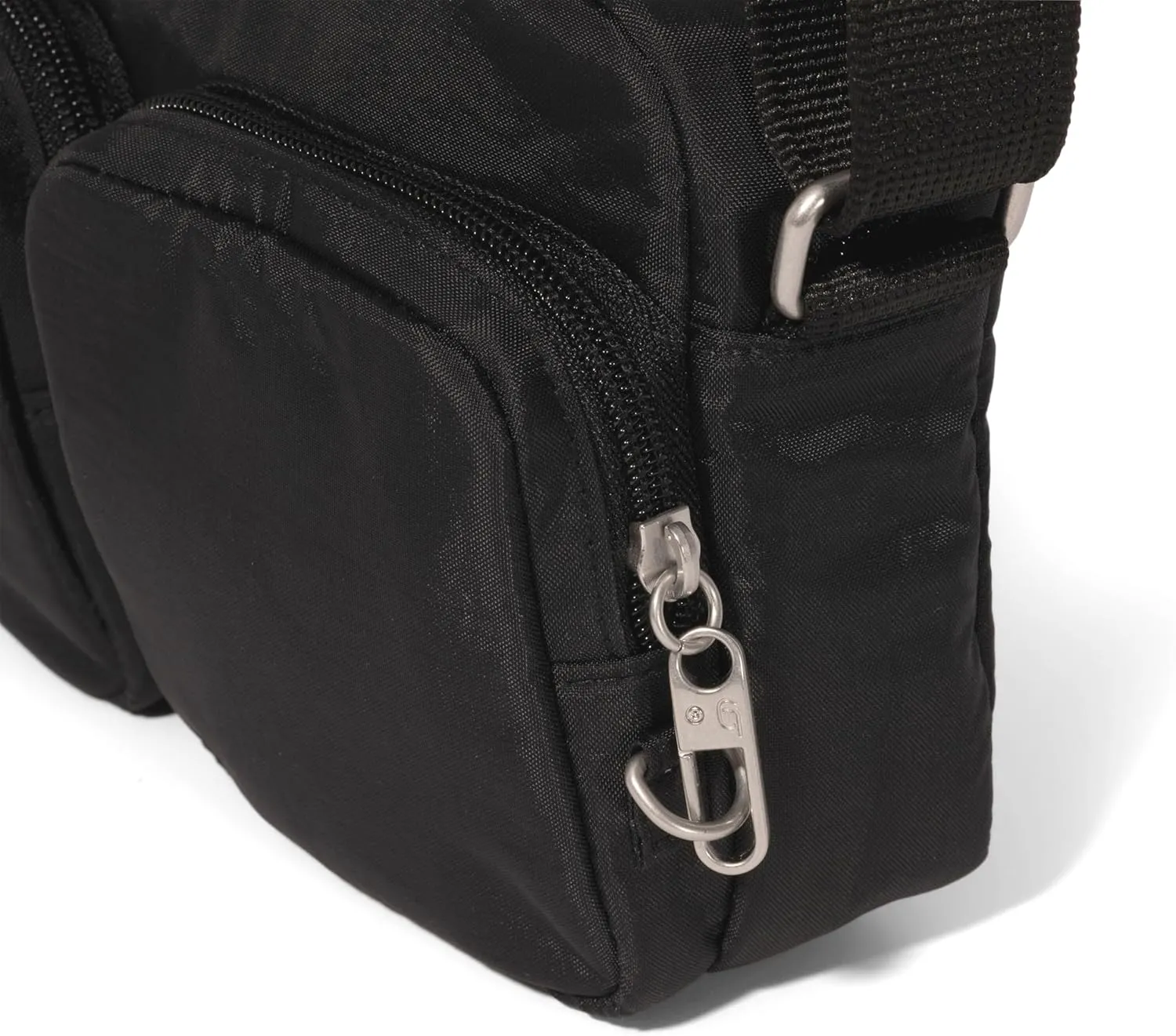 Baggallini Securtex Anti-Theft Treasure Crossbody 9"x5.5" Lightweight Travel Purse with RFID Card Slots Locking Zippers