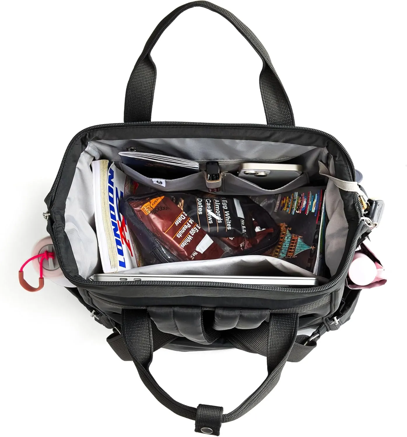 Baggallini Securtex Anti-Theft Windsor Backpack for Travel, Work & Collage, RFID & Locking Zipper, Up to 16" Laptop