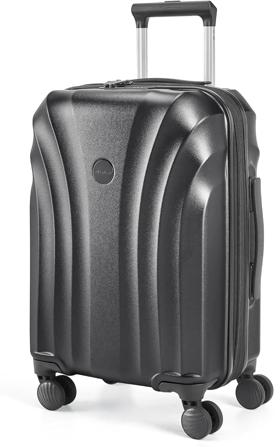BAGSMART Carry On Luggage 22x14x9 Airline Approved with TSA Lock, Expandable Hard Shell Suitcase with Spinner Wheels, Lightweight 20 Inch Travel Rolling Carry-On Luggage, Black