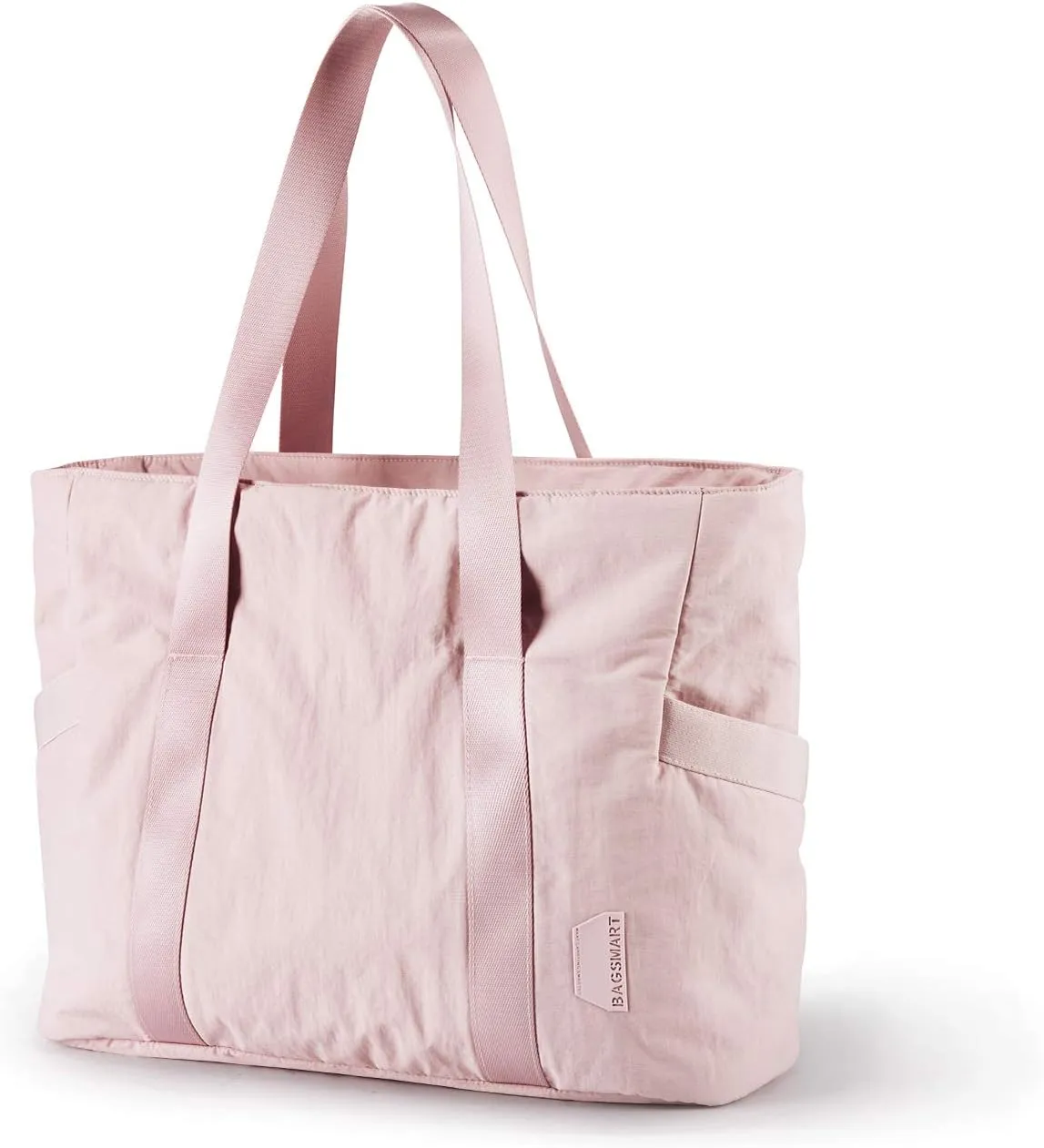 BAGSMART Tote Bag for Women with Zipper, Gym Tote with Compartments, Work Tote Nurse Dance Yoga Bag for Sport, Travel