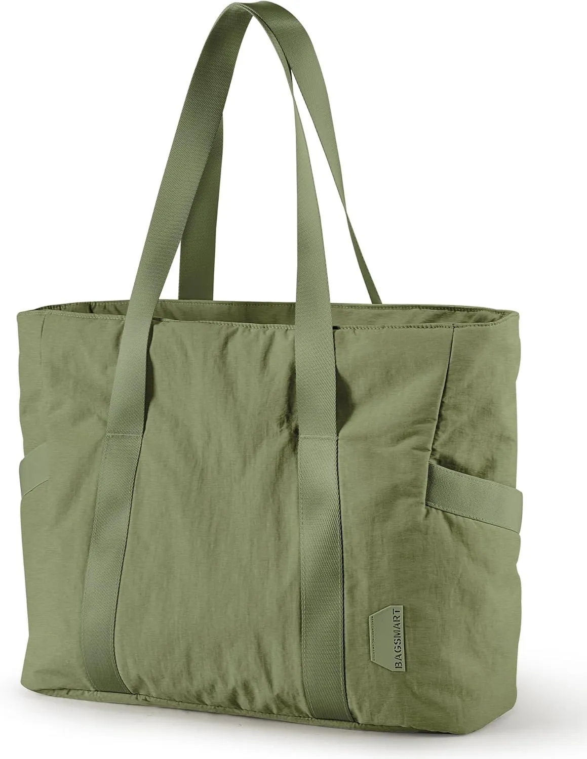 BAGSMART Tote Bag for Women with Zipper, Gym Tote with Compartments, Work Tote Nurse Dance Yoga Bag for Sport, Travel