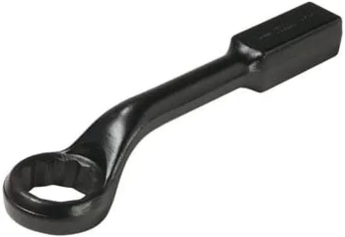 Bahco 315Z-2.1/2 2.1/2 Zoll Ring End Slogging Wrench Double Hex with 45 Degree Offset Head, Black