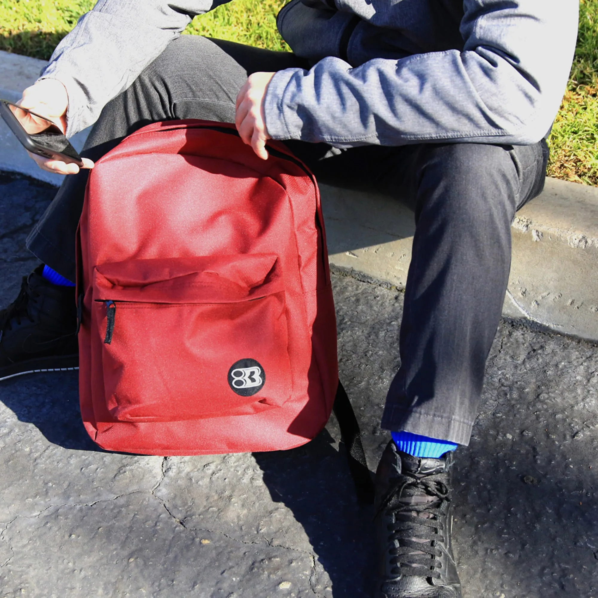 Basic 16" Burgundy Backpack