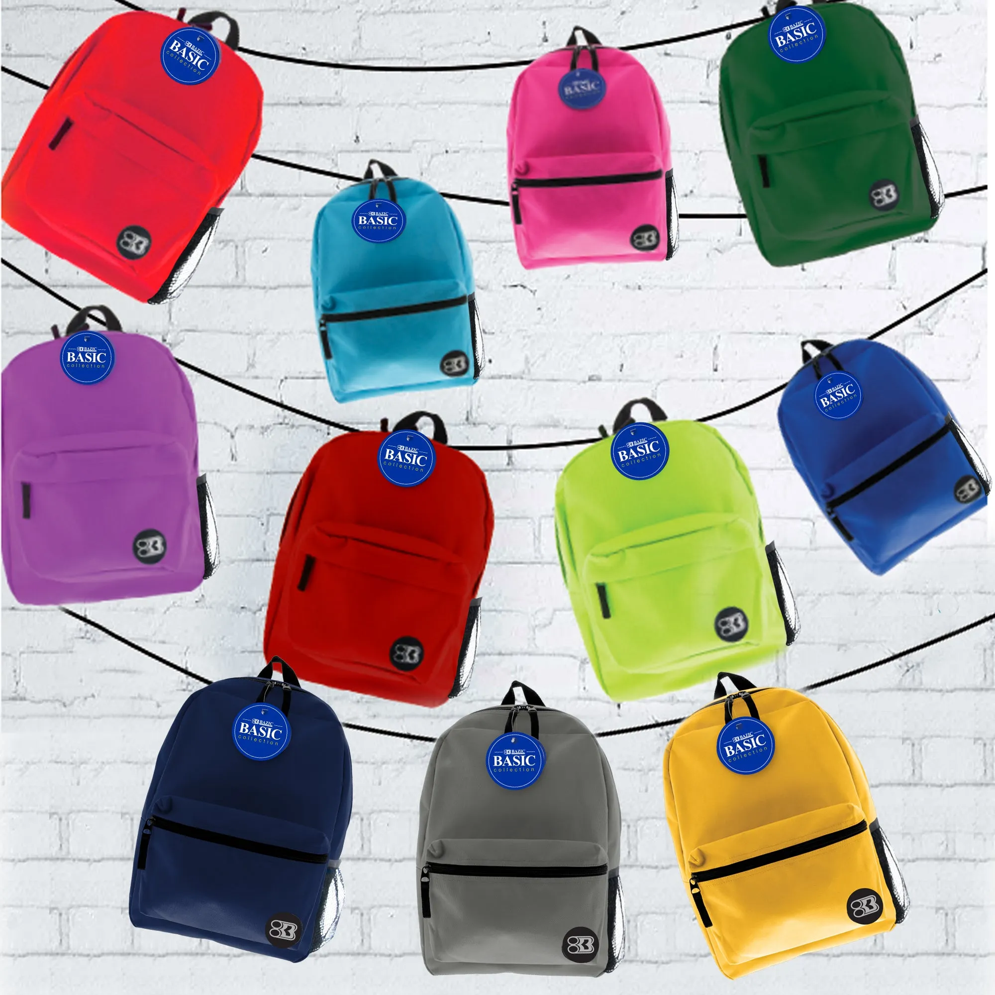 Basic 16" Gray Basic Backpack