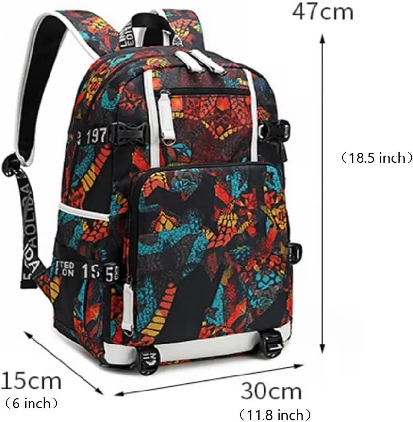 Basketball Legend Never Ends Multifunction Backpack Travel Laptop Daypack Fans Bag For Men Women (Style 3)