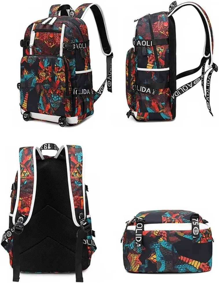 Basketball Legend Never Ends Multifunction Backpack Travel Laptop Daypack Fans Bag For Men Women (Style 3)