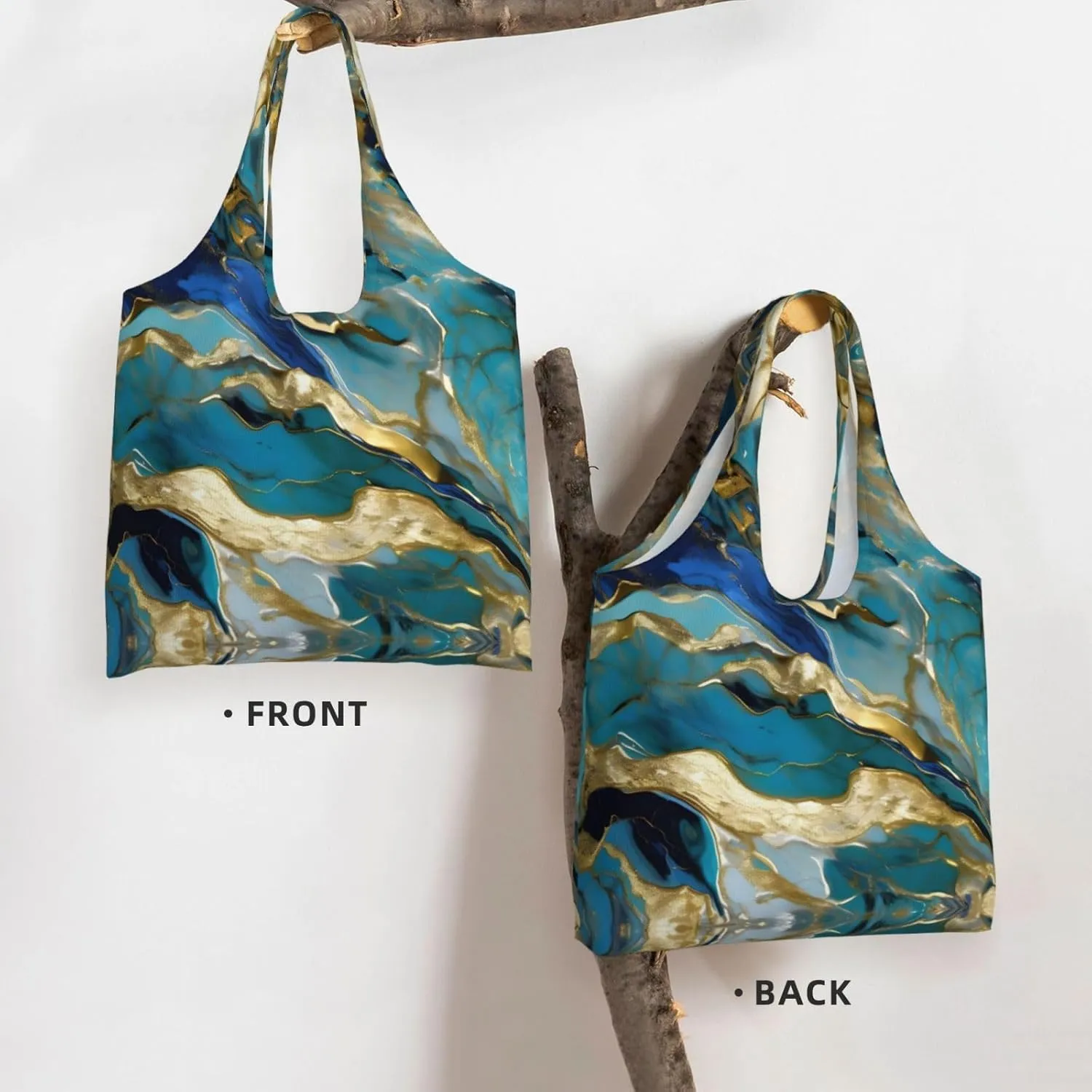 Beach Sunrise And Backlit Palm Tree Canvas Tote Bag Reusable Grocery Bag Canvas Shopping Bag For Mom Grandma