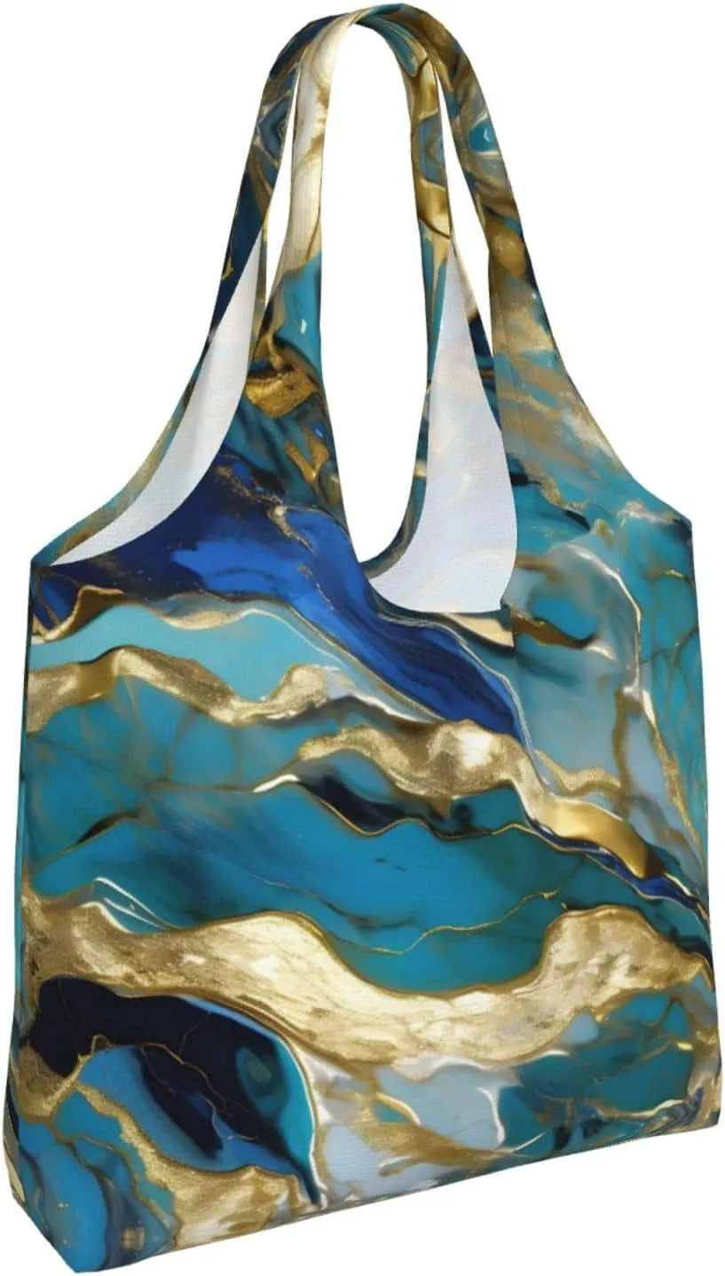 Beach Sunrise And Backlit Palm Tree Canvas Tote Bag Reusable Grocery Bag Canvas Shopping Bag For Mom Grandma
