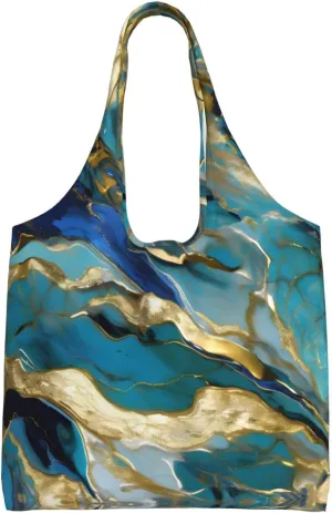 Beach Sunrise And Backlit Palm Tree Canvas Tote Bag Reusable Grocery Bag Canvas Shopping Bag For Mom Grandma