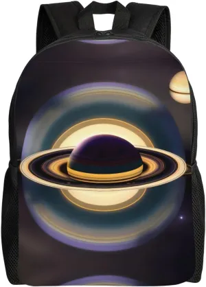Beautiful Saturn Waterproof Backpack - Unisex Travel, Work, Business and Commuter Bag with Laptop