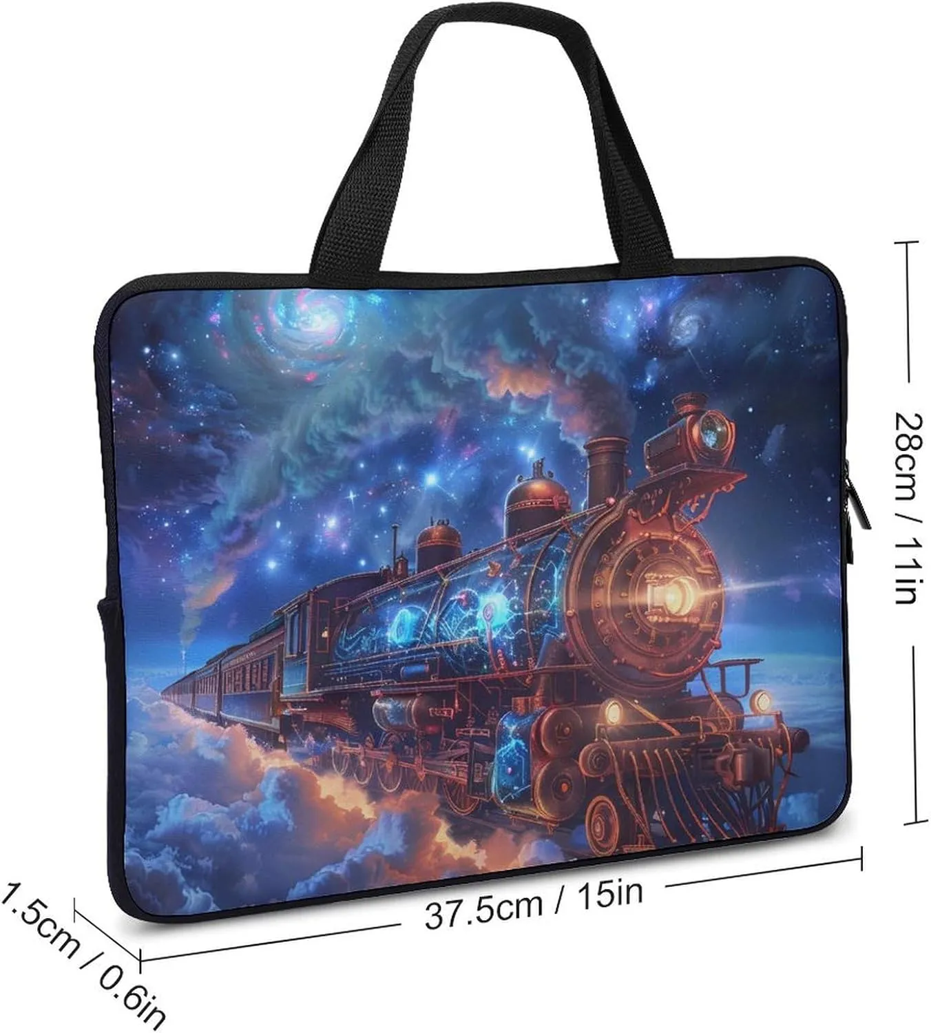 Beautiful Train Novelty Laptop Bag Printed Protective Cover Case Handbag for Laptop/Notebook/Ultrabook 10/12/13/15/17 Inch
