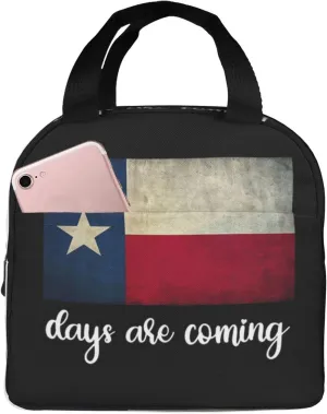 Beto Days are Coming Texas Governor 2022 Reusable Portable Foil Thickened Insulated Bento Bag For Both Men And Women