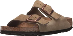 Birkenstock Men's BIRK-252901 Arizona Soft Footbed Jasper Suede, Rubber, 45