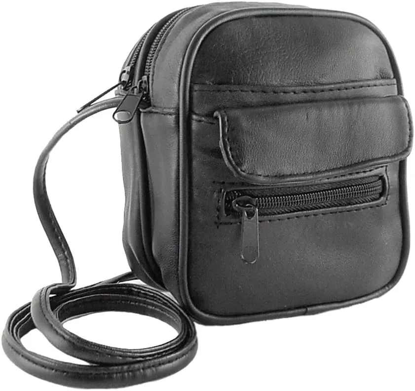 Black Leather Travel Bag