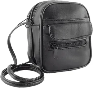 Black Leather Travel Bag