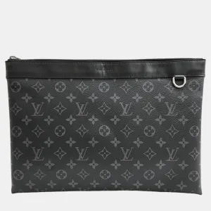 Black Monogram Pochette Apollo Clutch