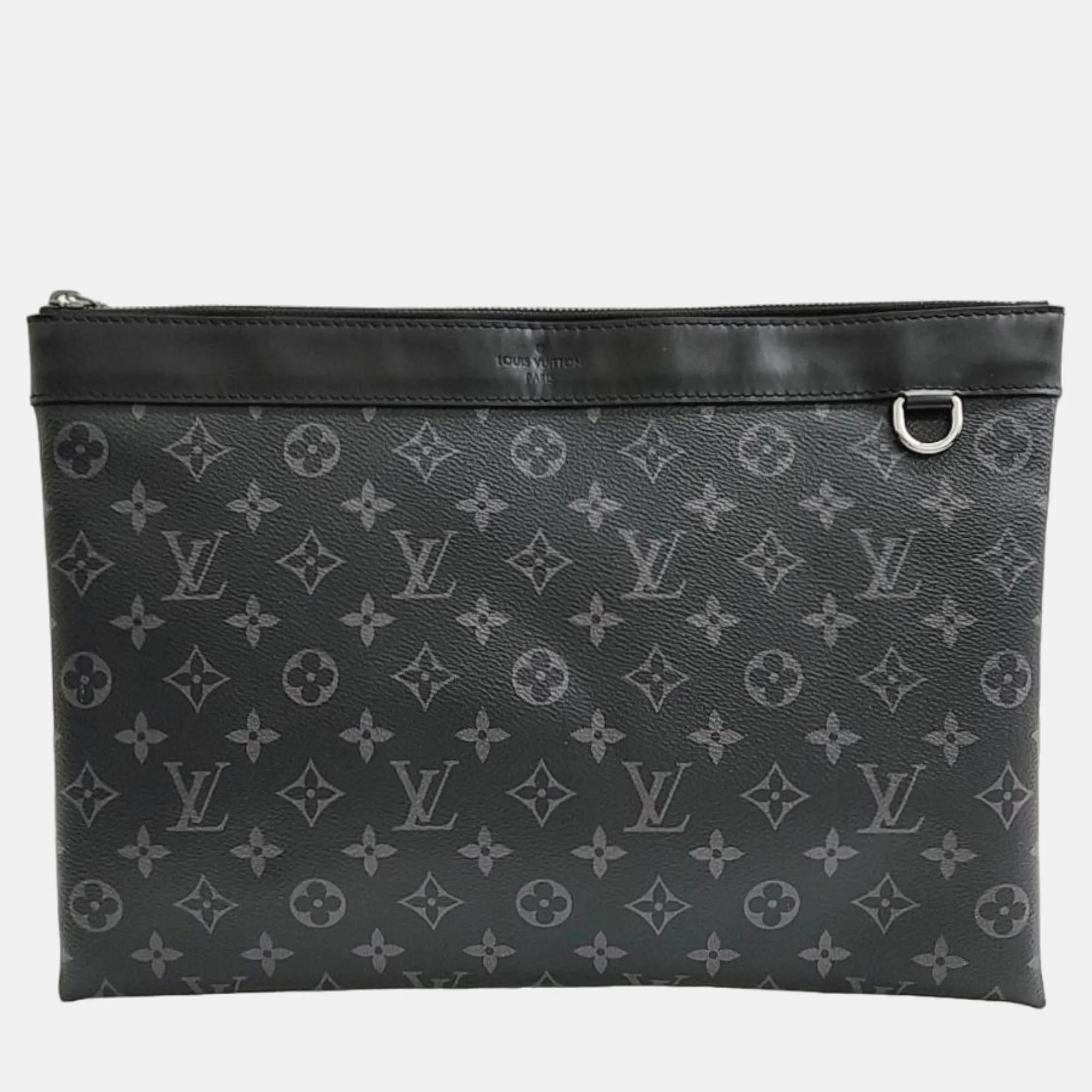 Black Monogram Pochette Apollo Clutch