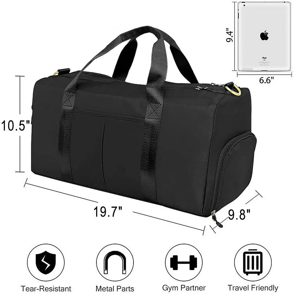Black Sports Gym Bag & Swimming PU Cap & Anti-Fog UV Goggles & Trunks for Men AU
