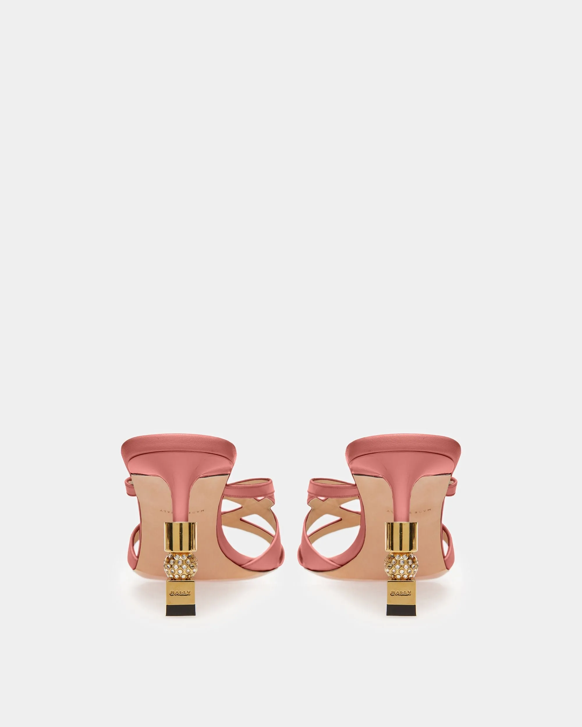 Block Slide Sandal In Suede