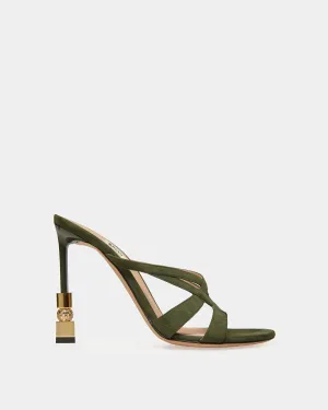 Block Slide Sandal In Suede