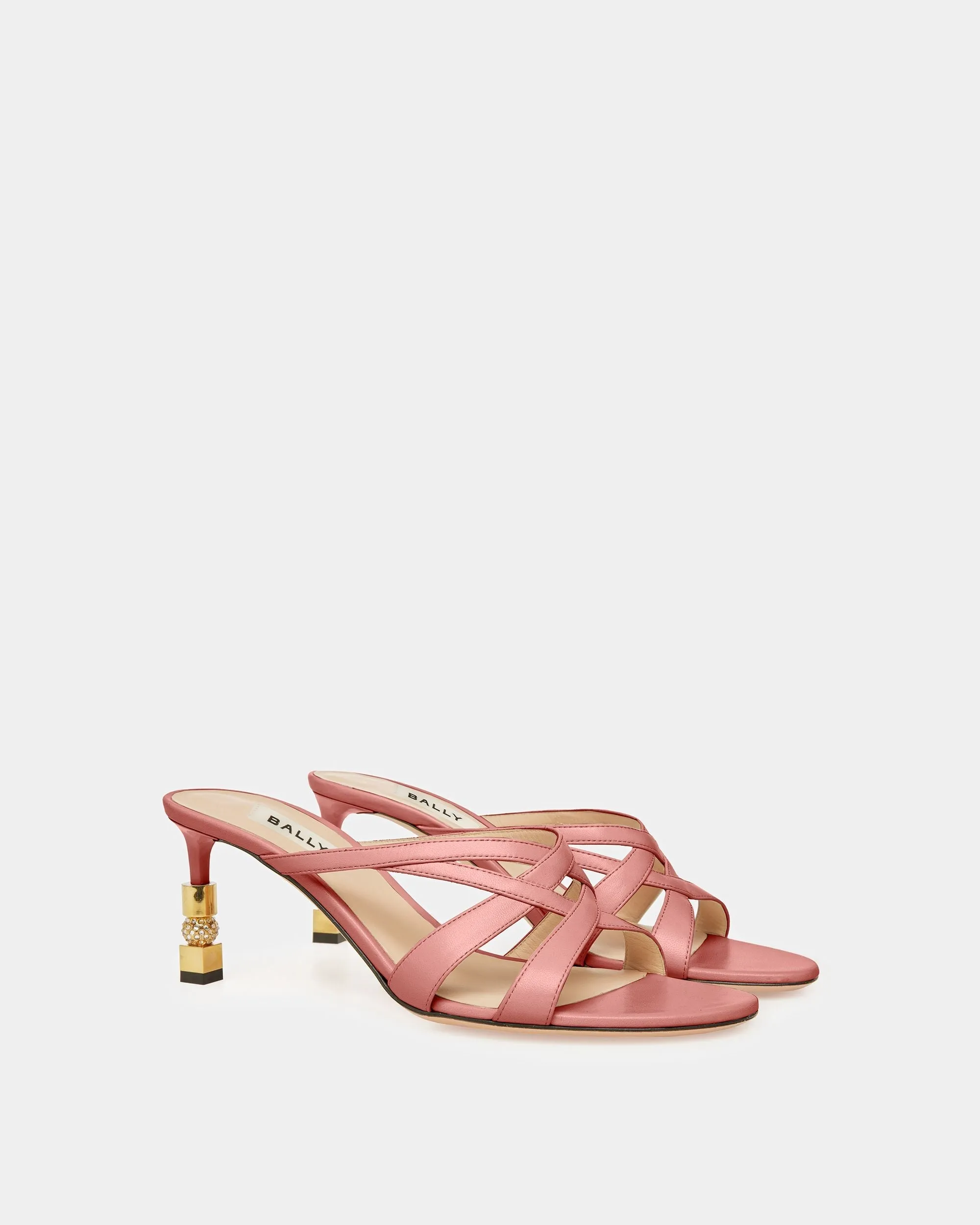 Block Slide Sandal In Suede