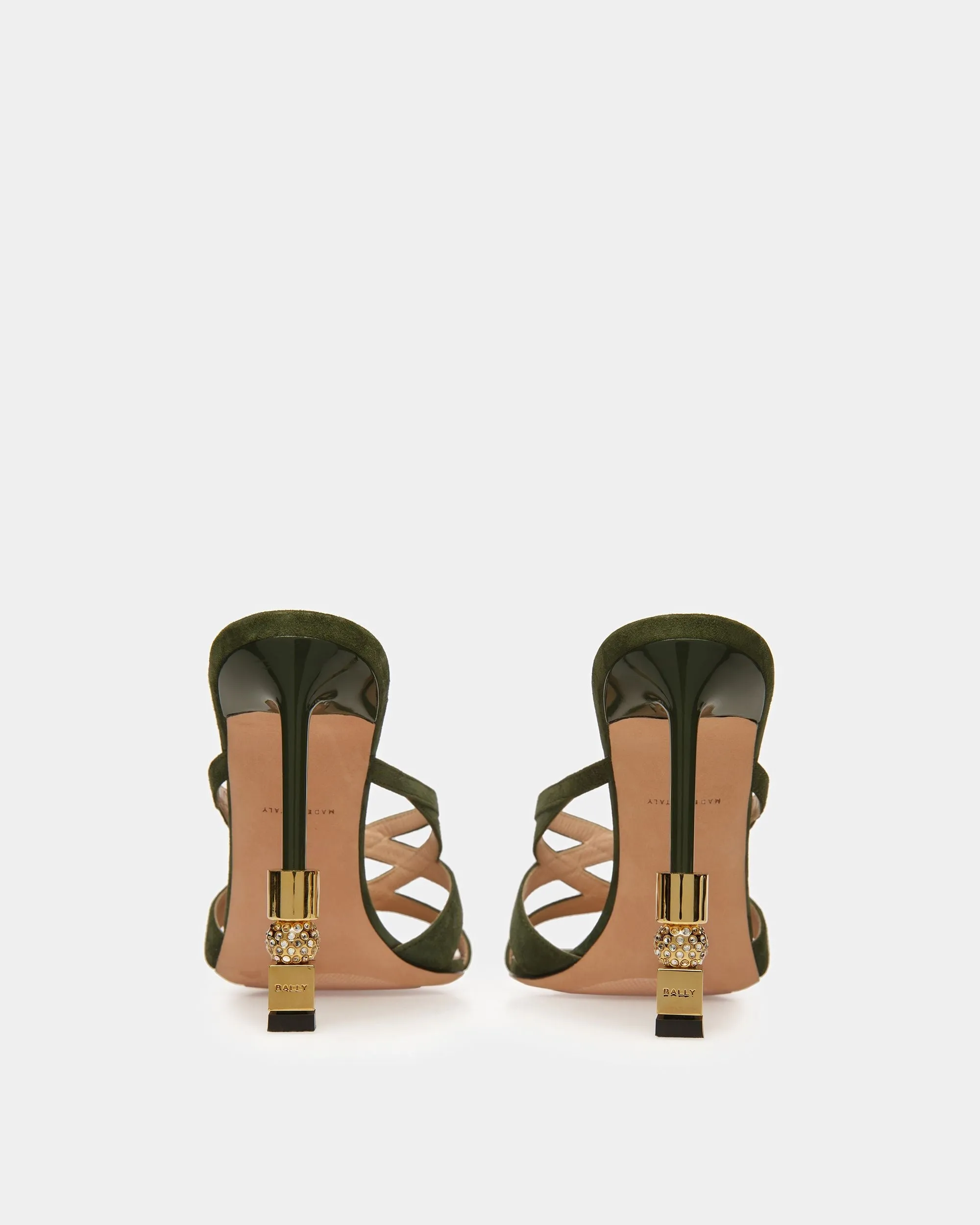 Block Slide Sandal In Suede