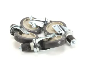 Blodgett 16002 Set of 4 Casters, 5" Diameter, 2 Locking, 2 Non-Locking