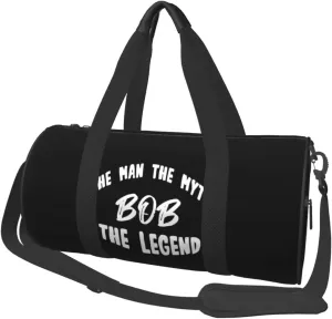 Bob The Man The Myth The Legend Duffel Bag Gym Bag Travel Sports Tote Large Foldable Beach Swim Yoga5