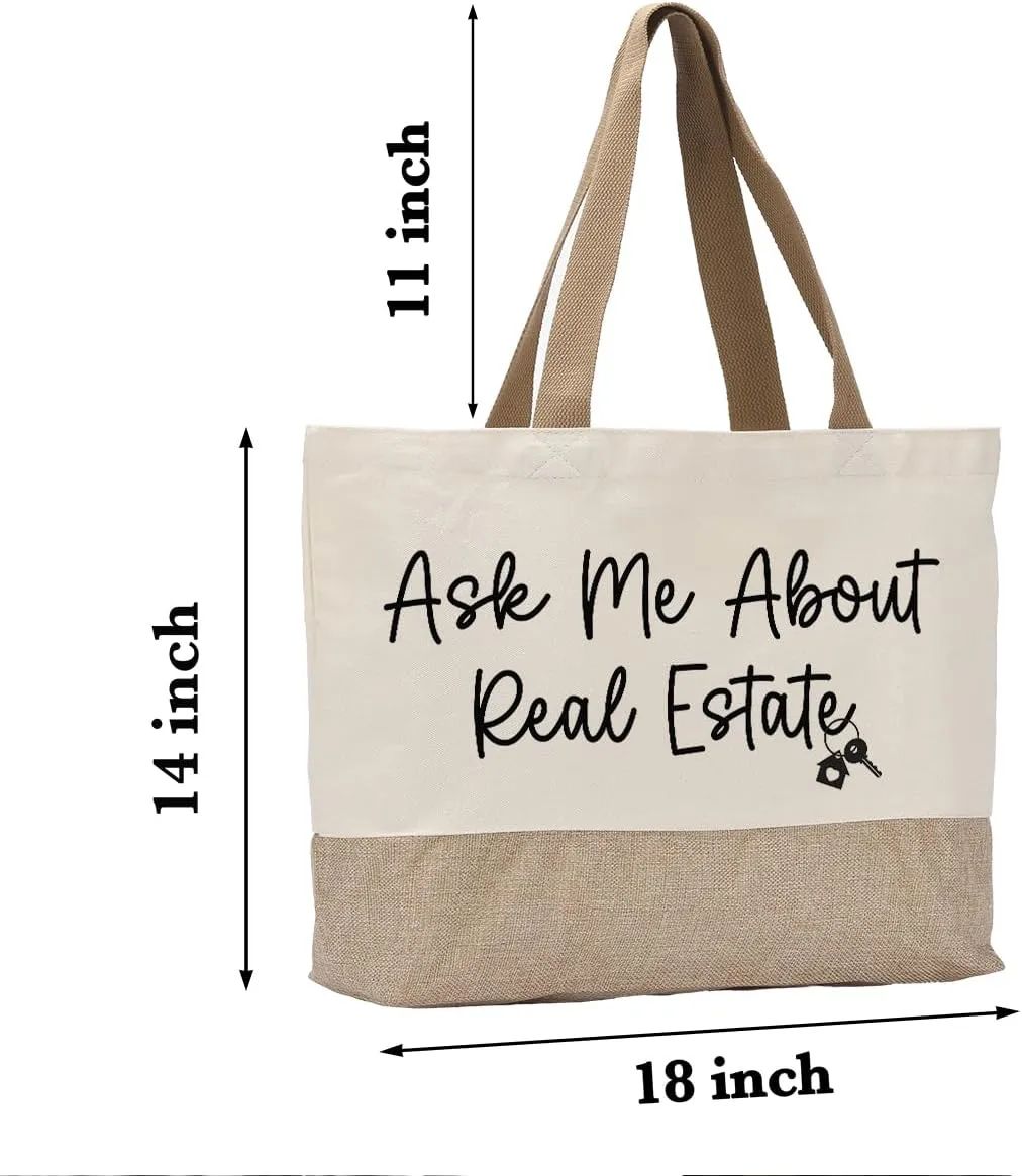 Boss Day Canvas Tote Bag - Perfect Gifts for Women Bosses, Female Leaving Travel Bag