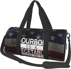Bourbon Is A Vegetable 51% Corn By Law Duffel Bag Gym Bag Travel Sports Tote Large Foldable Beach Swim Yoga05