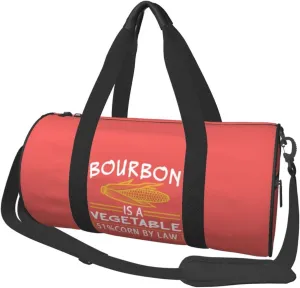 Bourbon Is A Vegetable 51% Corn By Law Duffel Bag Gym Bag Travel Sports Tote Large Foldable Beach Swim Yoga1