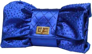 Bow Clutch Purses Women 2025 Pleated Evening Bag Formal Vintage Rhinestone Satin Handbags for Bridal Wedding Party