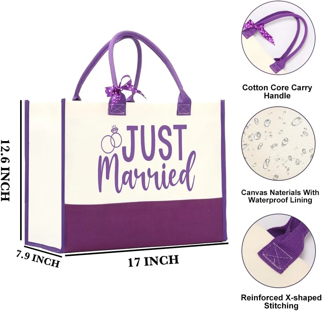 Bridal Shower Tote Bag - Wedding & Engagement Gift - Bride Gifts for Couples