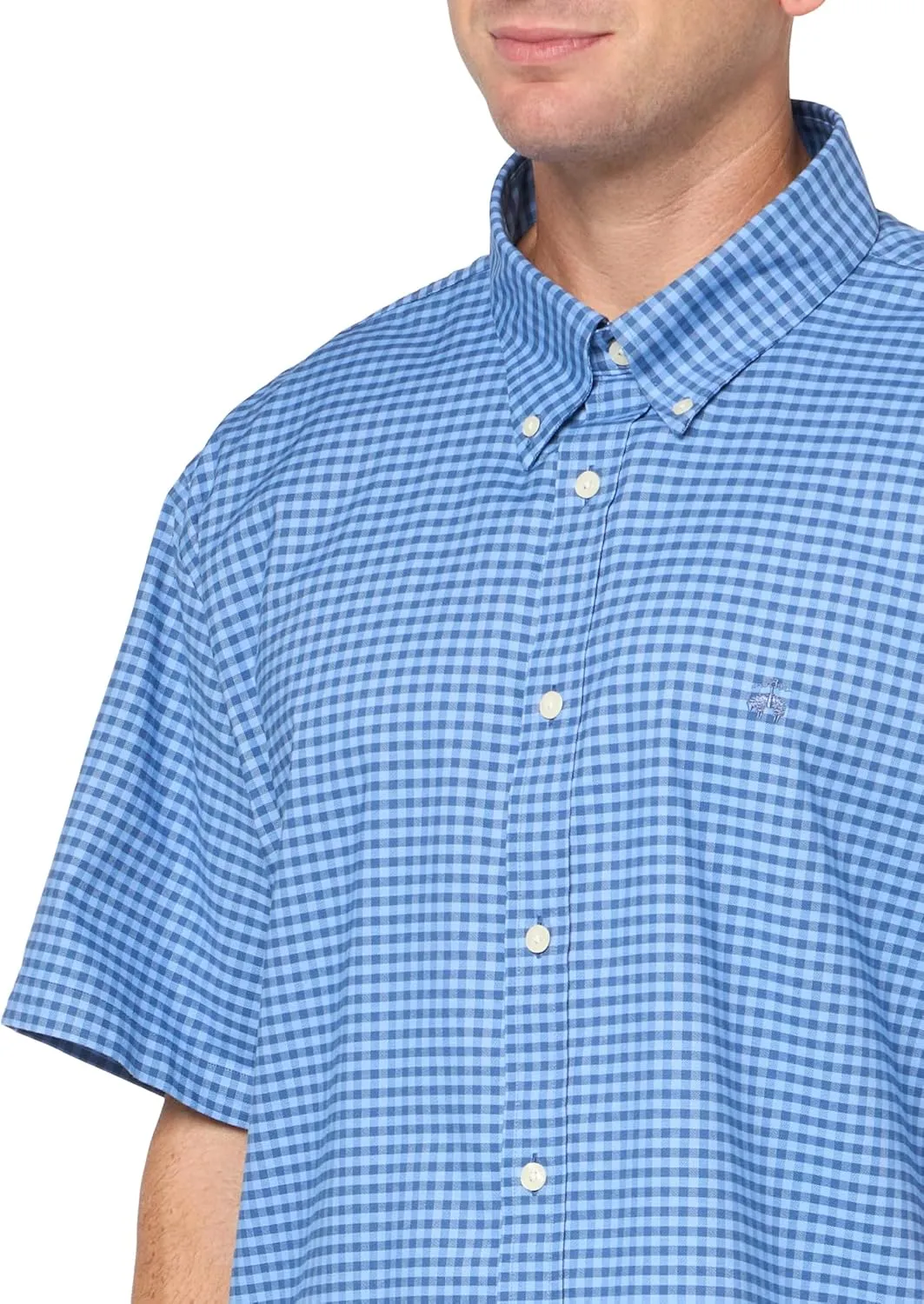Brooks Brothers Men's Non-Iron Button Down Stretch Oxford Short Sleeve Sport Shirt