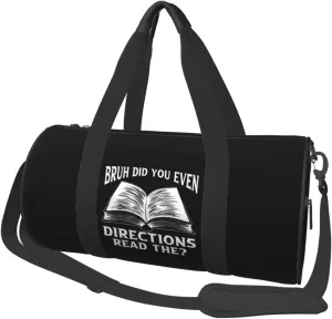 Bruh Did You Even Read The Directions Duffel Bag Gym Bag Travel Sports Tote Large Foldable Beach Swim Yoga8