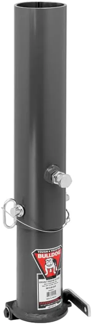 Bulldog Round Gooseneck Coupler with Easy Grip Locking Handle and Tight Ball Fit for Automotive and Trailer Coupler Parts, Grey
