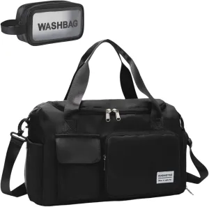 BUQINGTING Gym Bag for Men Women with Shoe Compartment, Cute Travel Duffle Bag for Women, Weekender Overnight Bag, Carry on Tote Bag Sport Duffel bag for Dance, Swim