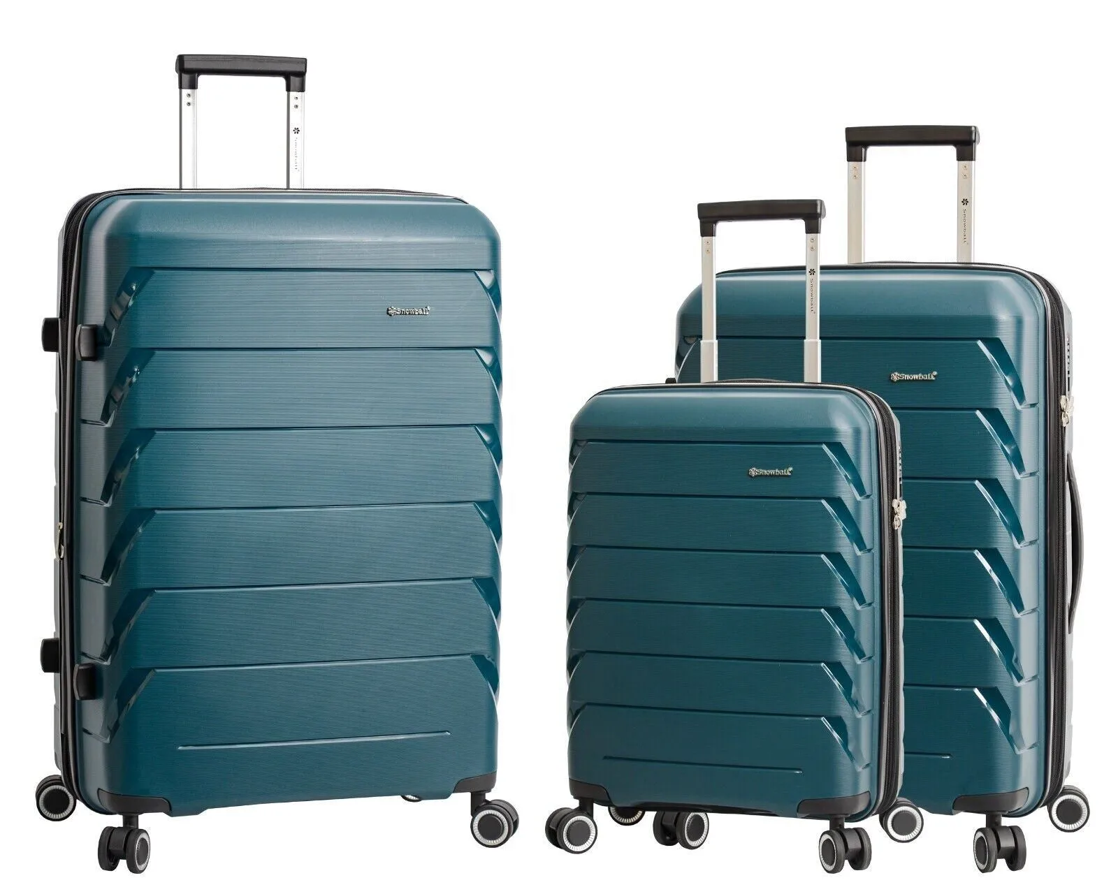 Camden Set of 3 Hard Shell Suitcase in Green