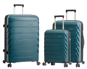 Camden Set of 3 Hard Shell Suitcase in Green