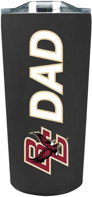 Campus Colors NCAA Stainless Steel Travel Tumbler for Dad - 18 oz - Double Walled Insulated Drinkware (Boston College Eagles - Black)