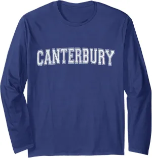 Canterbury Varsity Print - Canterbury England Long Sleeve T-Shirt