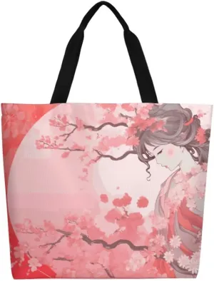 Canvas Tote Bag Large Casual Shoulder Bag for Women Handbag Reusable Beach Shopping Gym Picnic Travel Grocery Bag