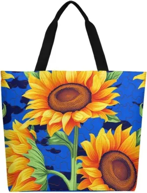 Canvas Tote Bag Large Casual Shoulder Bag for Women Handbag Reusable Beach Shopping Gym Picnic Travel Grocery Bag