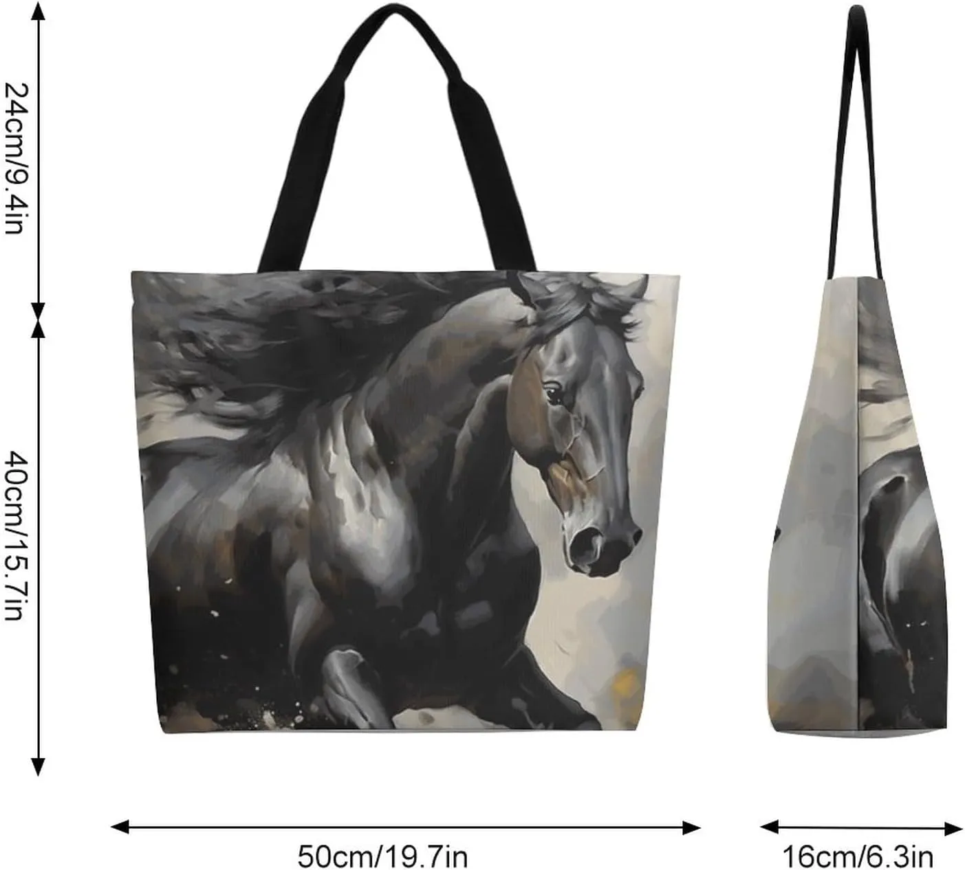 Canvas Tote Bag Large Women Casual Shoulder Bag Handbag Reusable Beach Shopping Grocery Bag For Outdoors