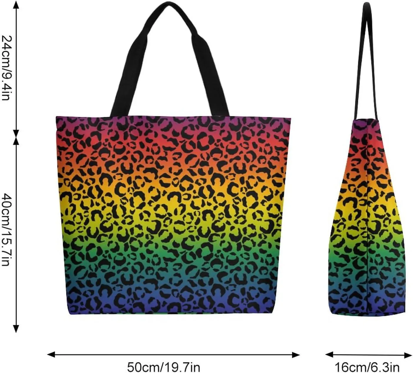 Canvas Tote Bag Large Women Casual Shoulder Bag Handbag Reusable Beach Shopping Grocery Bag For Outdoors