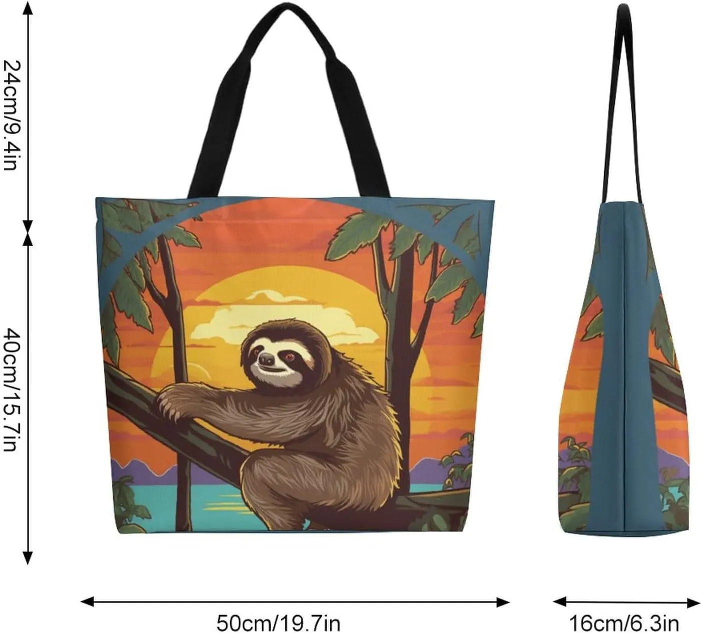 Canvas Tote Bag Large Women Casual Shoulder Bag Handbag Reusable Beach Shopping Grocery Bag For Outdoors