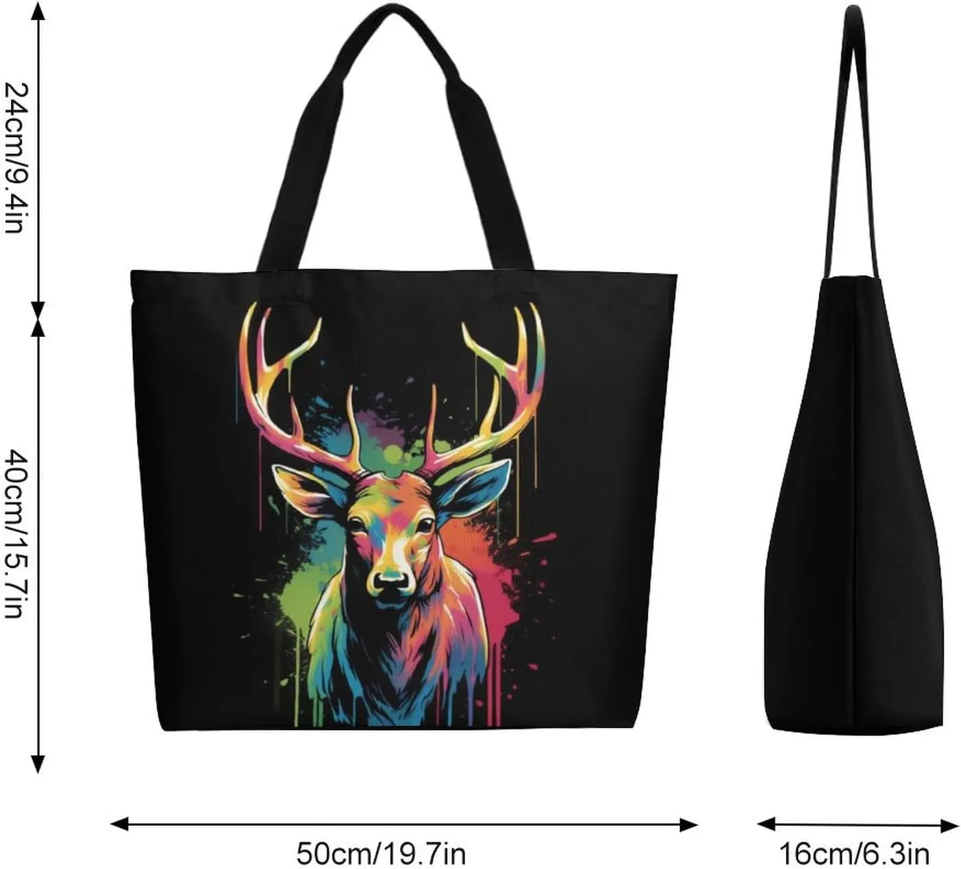 Canvas Tote Bag Large Women Casual Shoulder Bag Handbag Reusable Beach Shopping Grocery Bag For Outdoors
