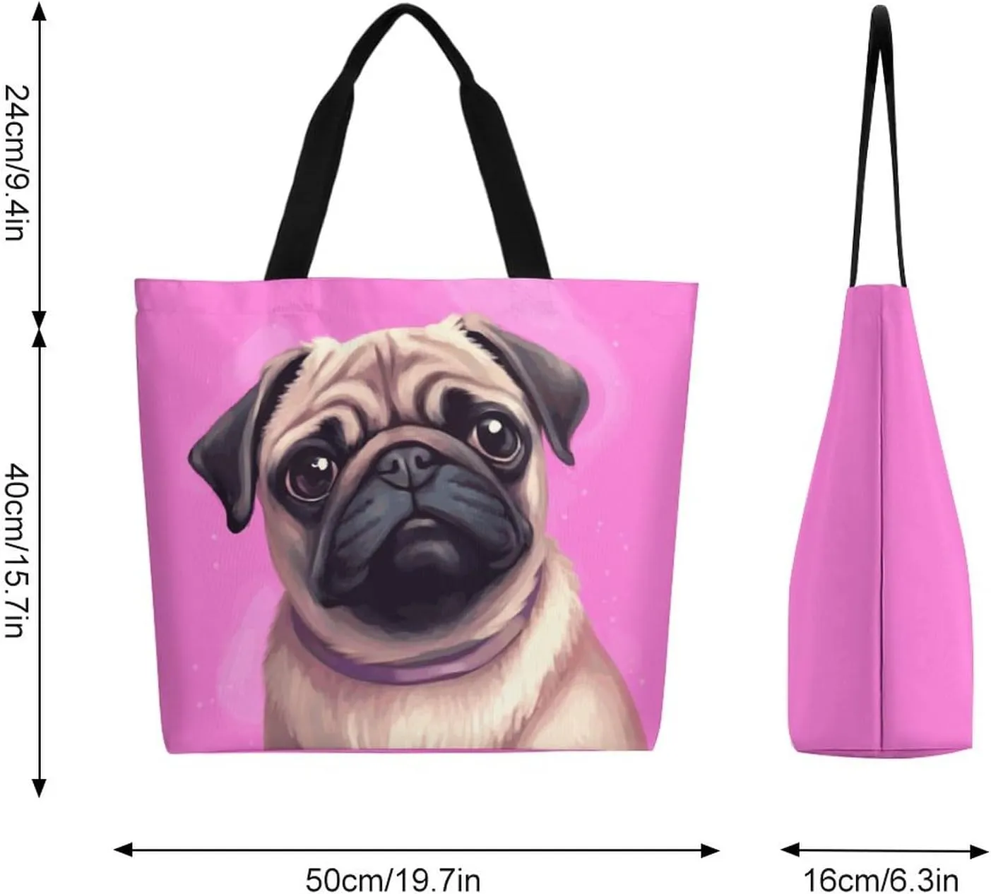 Canvas Tote Bag Large Women Casual Shoulder Bag Handbag Reusable Beach Shopping Grocery Bag For Outdoors