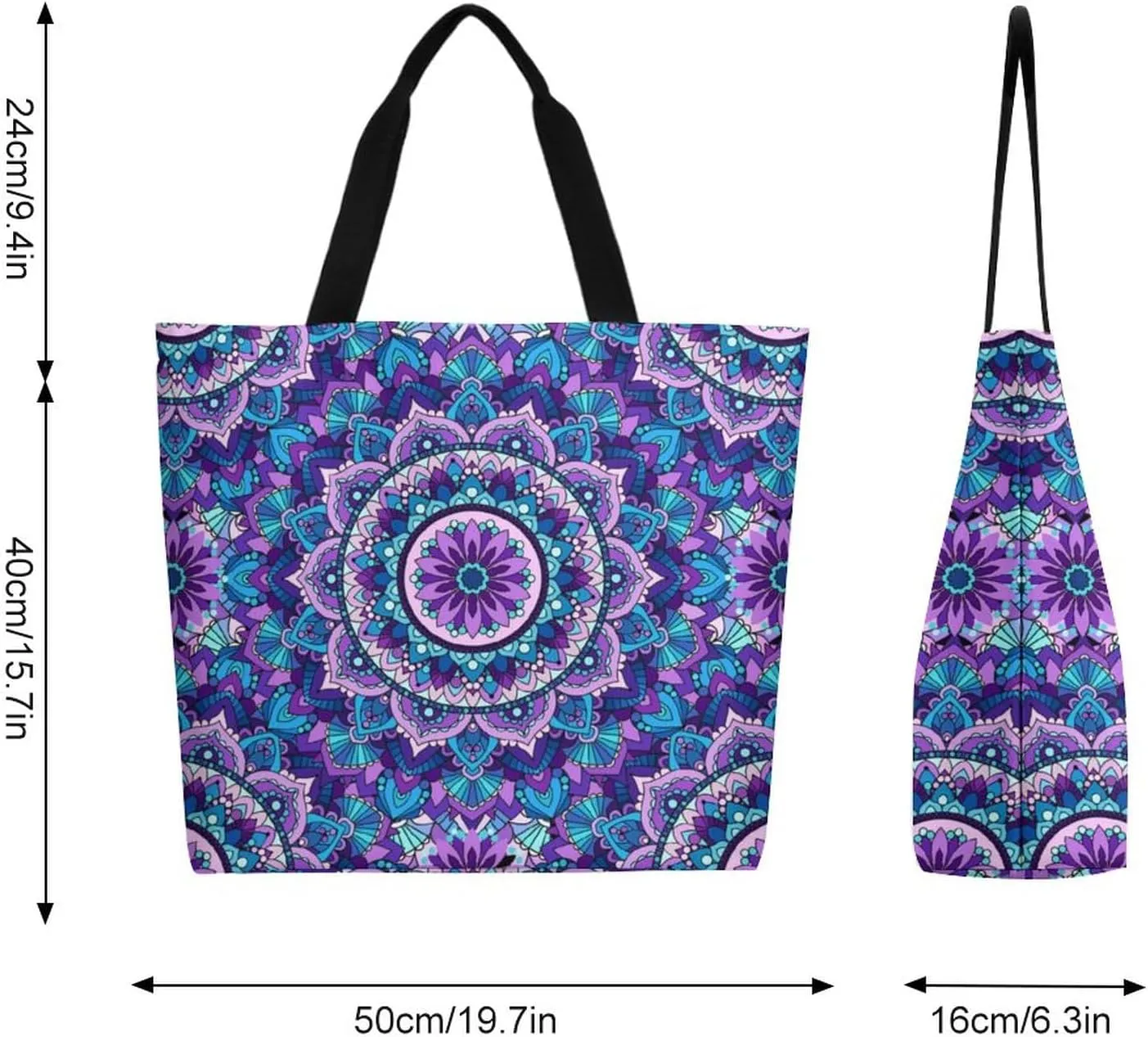 Canvas Tote Bag Large Women Casual Shoulder Bag Handbag Reusable Beach Shopping Grocery Bag For Outdoors